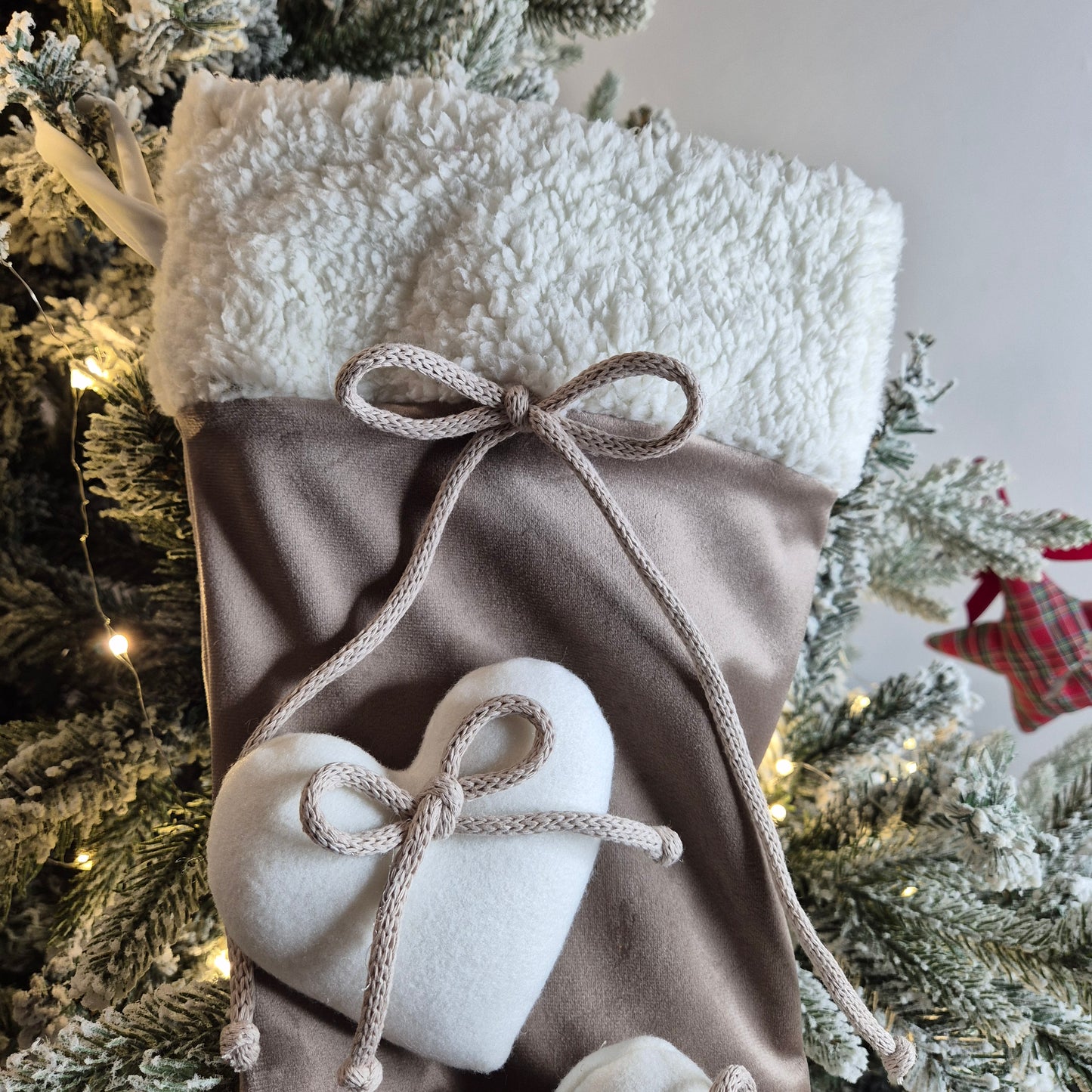 Calza Befana Personalizzata risvolto pellicciotto