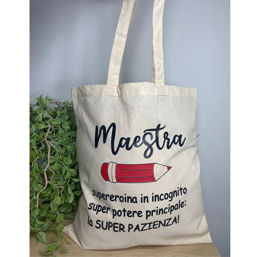 Borse in cotone Personalizzata con doppia scritta