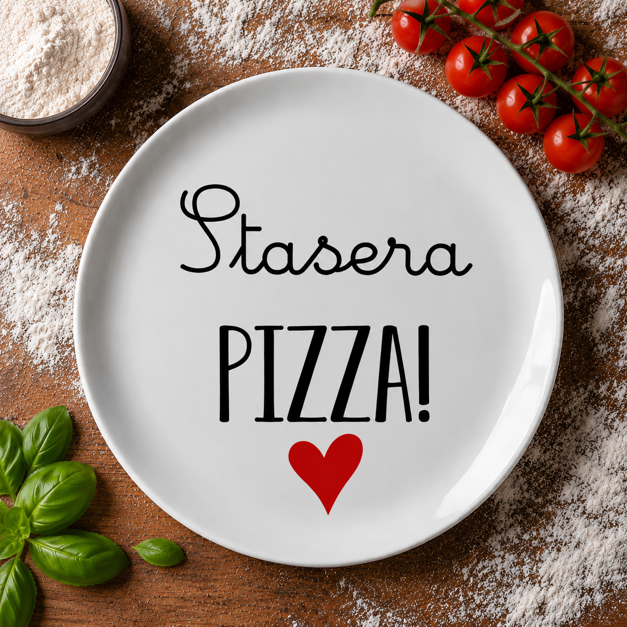 🍕 Set 3 Piatti Pizza con Frasi Divertenti – Idea Regalo Originale per Amanti della Pizza