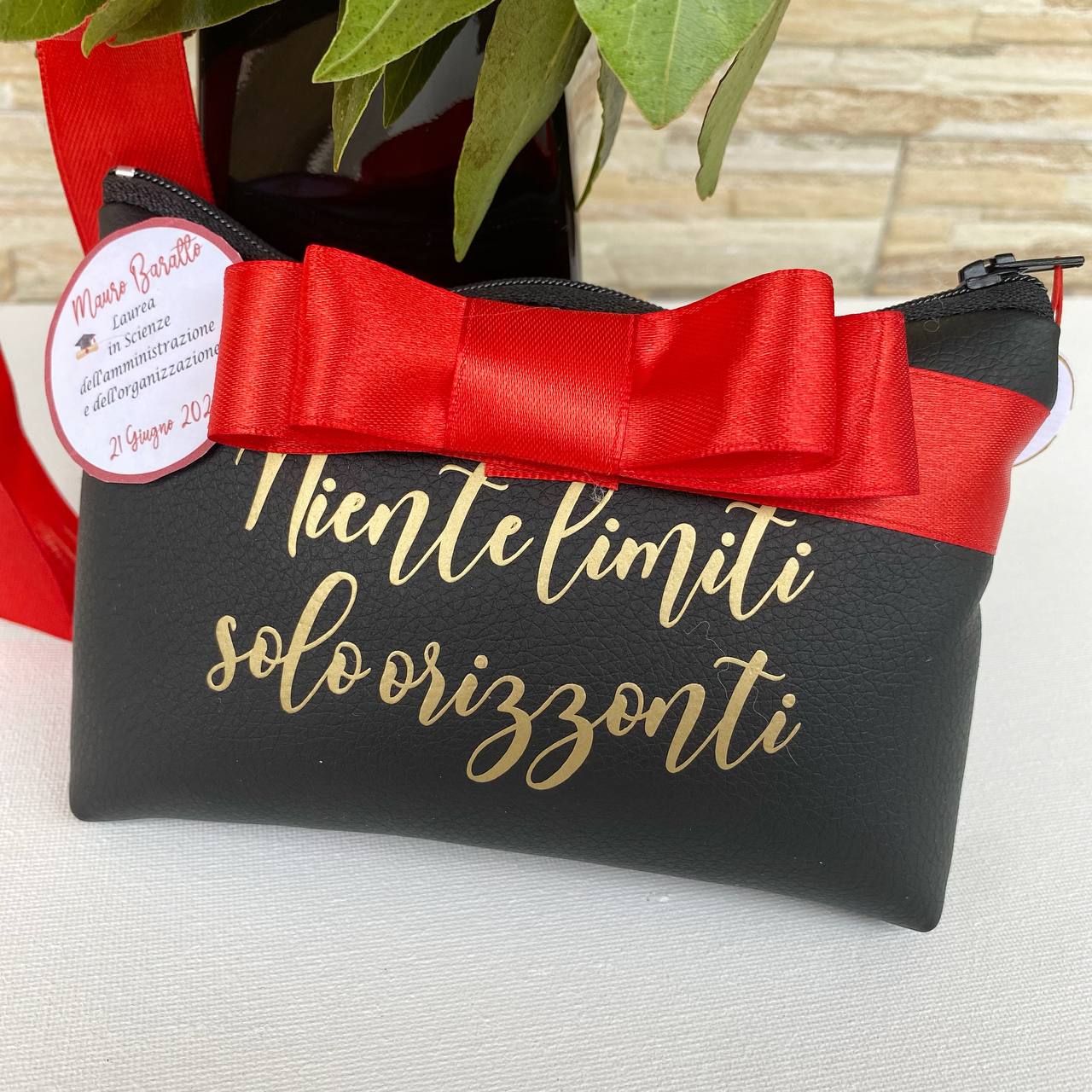 Bomboniera Pochette ecopelle portaconfetti(5PEZZI)