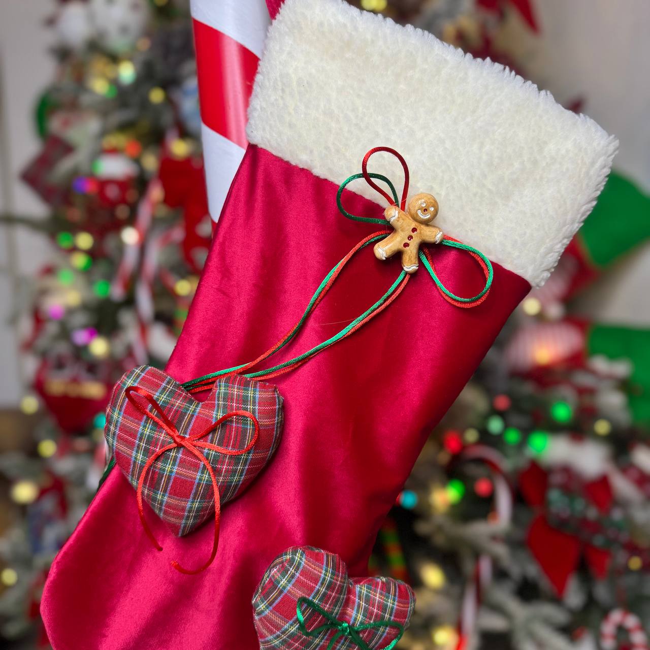 Calza Befana Personalizzata risvolto pellicciotto