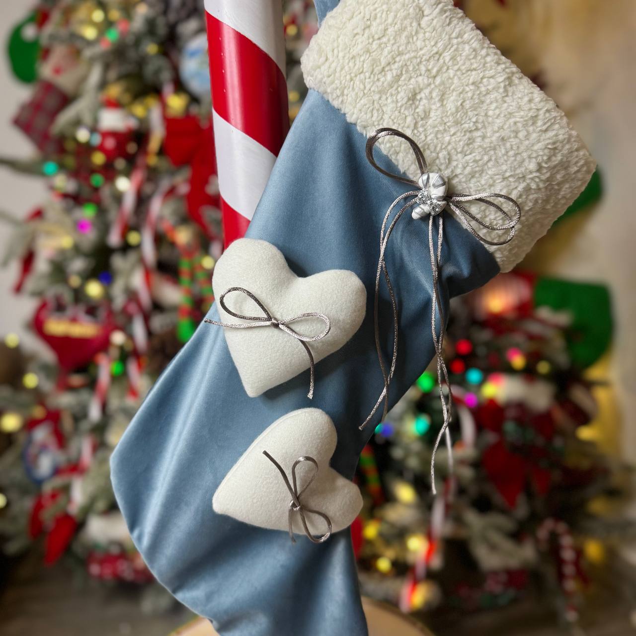Calza Befana Personalizzata risvolto pellicciotto
