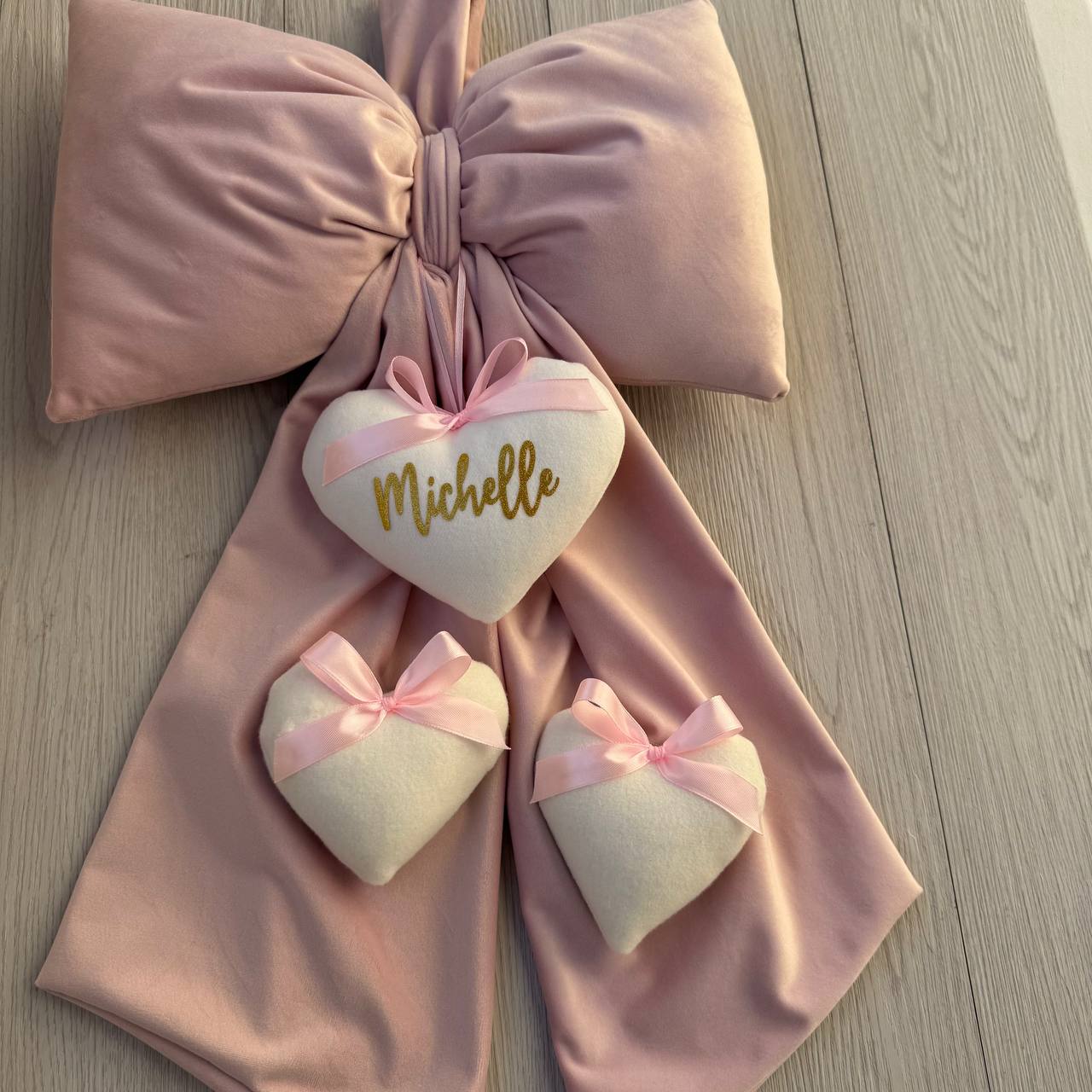 Fiocco Nascita Velluto Personalizzato varie colorazione