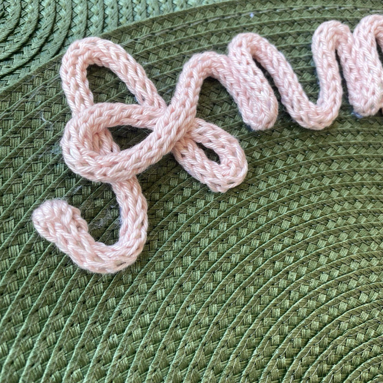 Tovagliette personalizzate con nome in tricotin