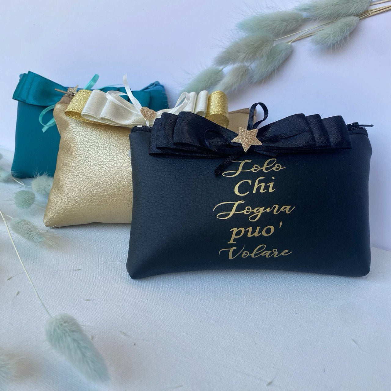 Bomboniera Pochette ecopelle portaconfetti(5PEZZI)