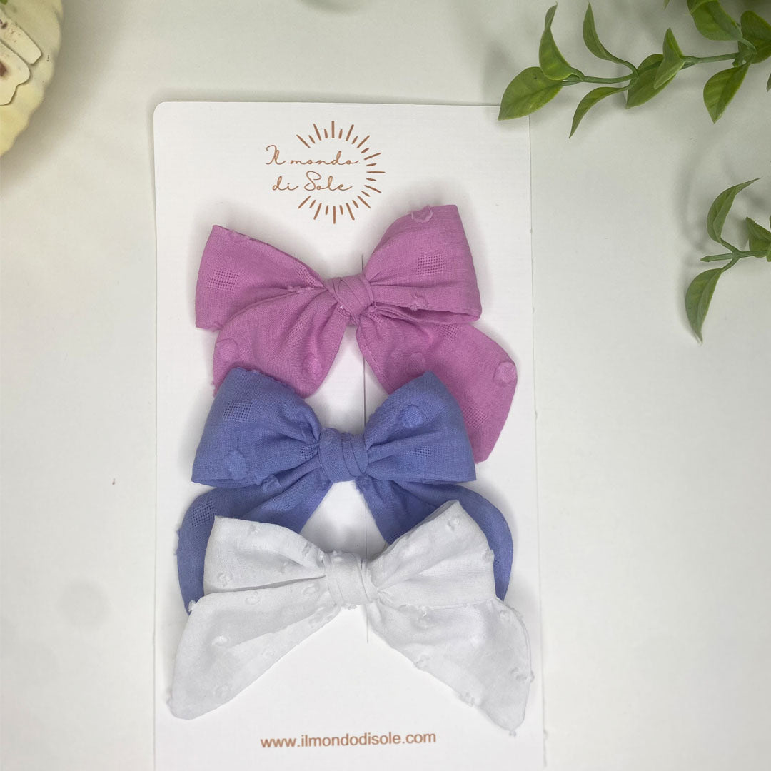Fiocchi per capelli bambina personalizzata