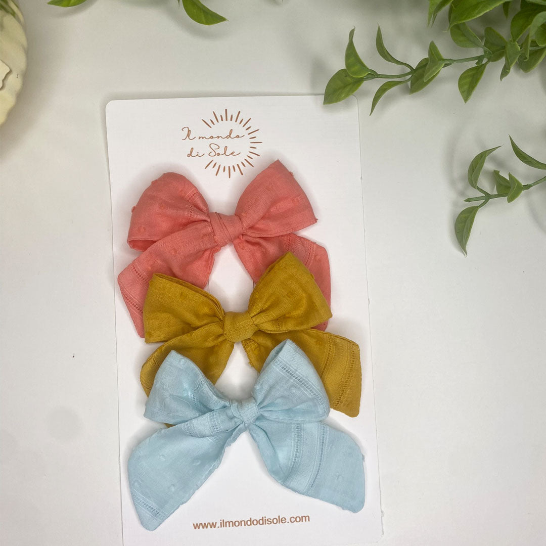 Fiocchi per capelli bambina personalizzata