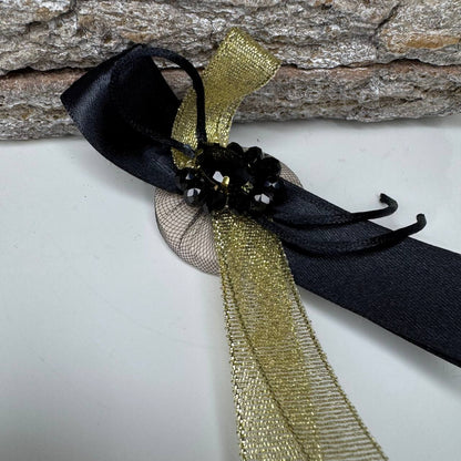 Saponetta Segnaposto "Carezza di Seta" – Bomboniera Artigianale Profumata e Decorata