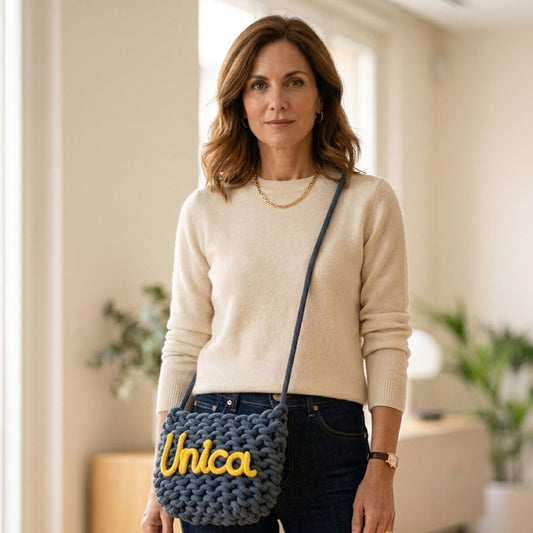 Borsa artigianale donna con nome/Spedizione Gratis