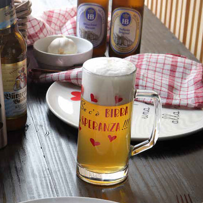 Boccale da Birra Personalizzato varie frasi divertenti – 0,4L con Manico