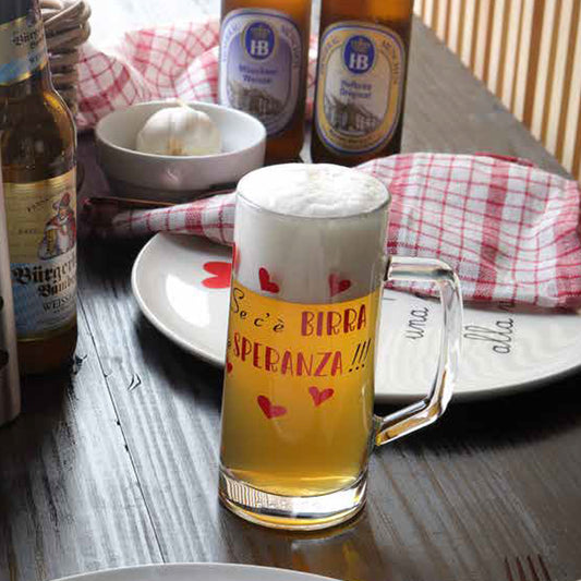 Boccale da Birra Personalizzato varie frasi divertenti – 0,4L con Manico