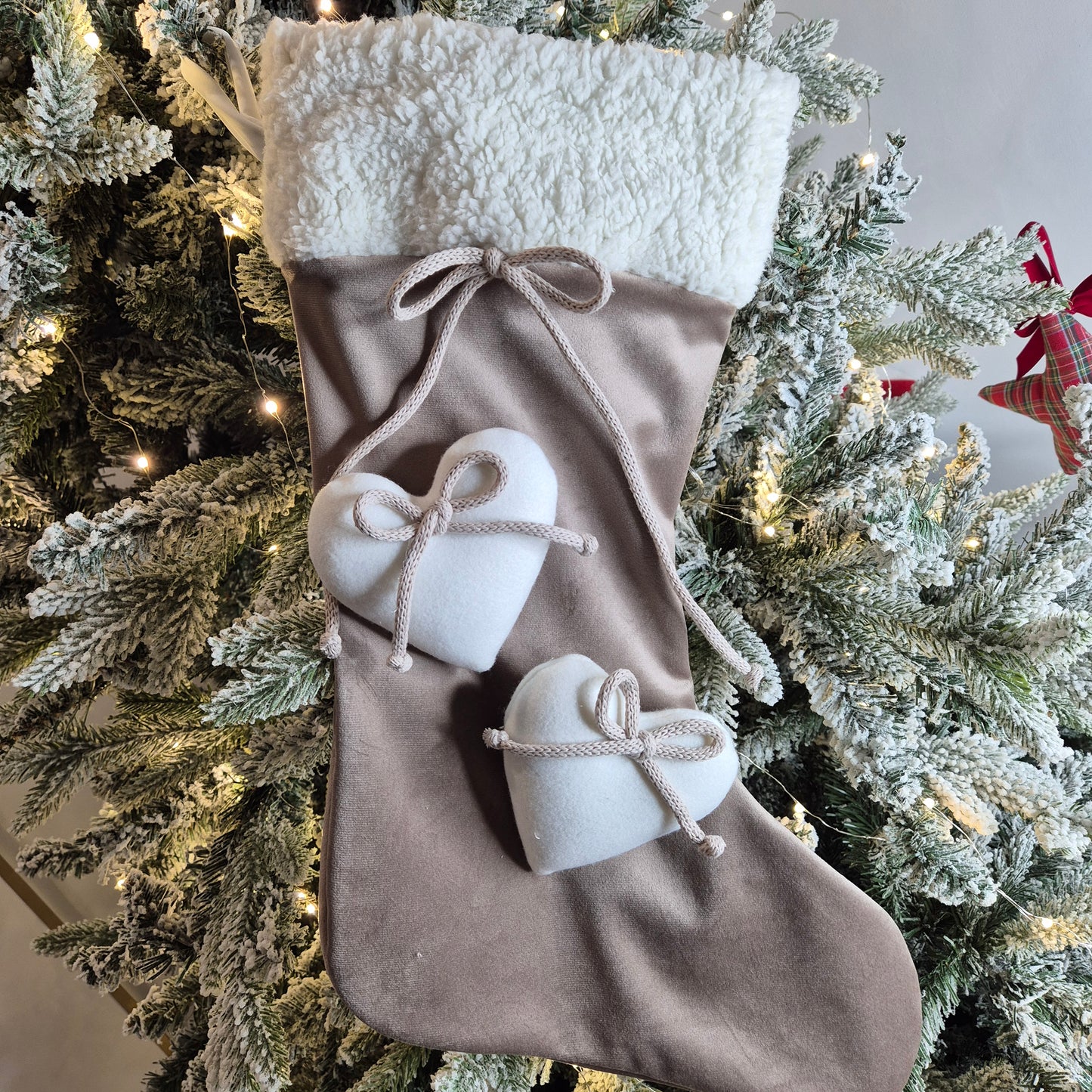 Calza Befana Personalizzata risvolto pellicciotto