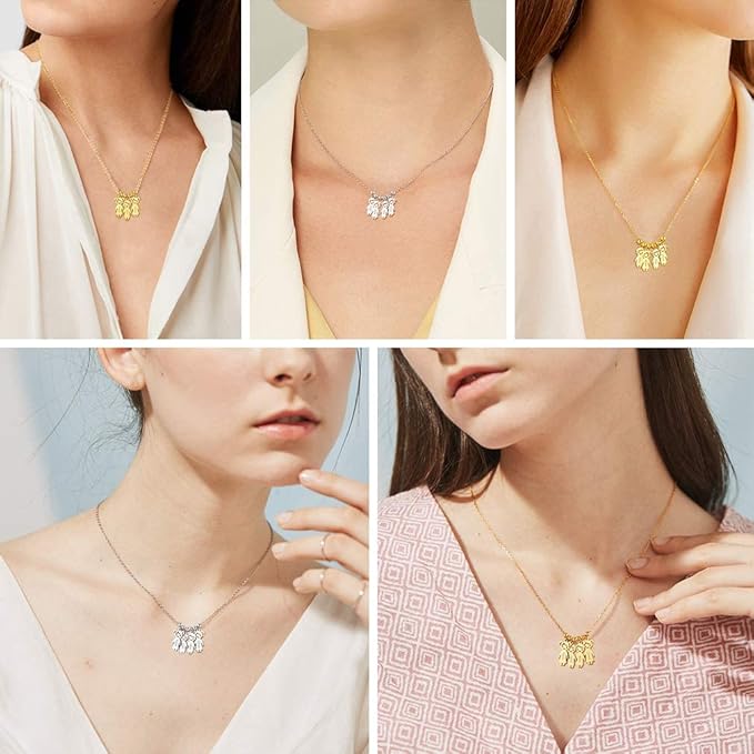 Collana Personalizzata con Ciondoli Charm Bambini  – Acciaio Inossidabile