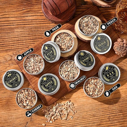 Kit Affumicatura Cocktail e Whisky con Pistola Bruciatore, Trucioli Aromatici e Accessori | Idea Regalo