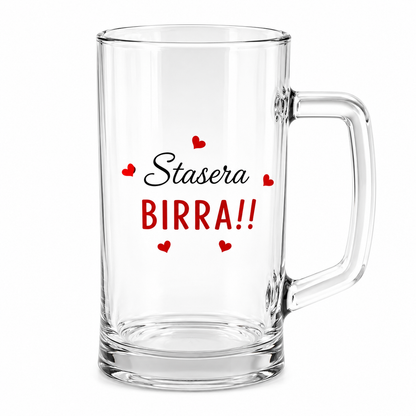 Boccale da Birra Personalizzato varie frasi divertenti – 0,4L con Manico