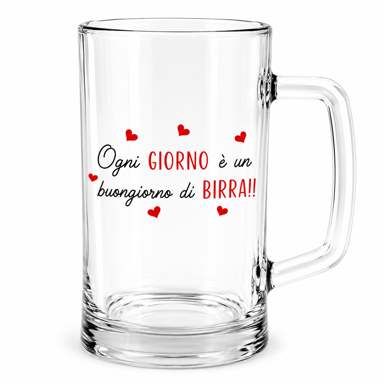 Boccale da Birra Personalizzato varie frasi divertenti – 0,4L con Manico