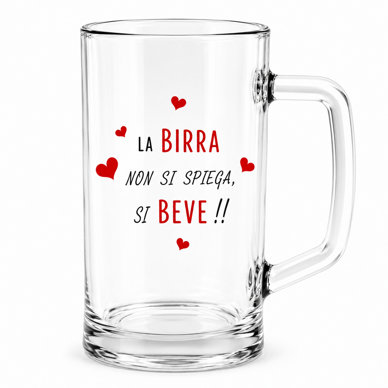 Boccale da Birra Personalizzato varie frasi divertenti – 0,4L con Manico