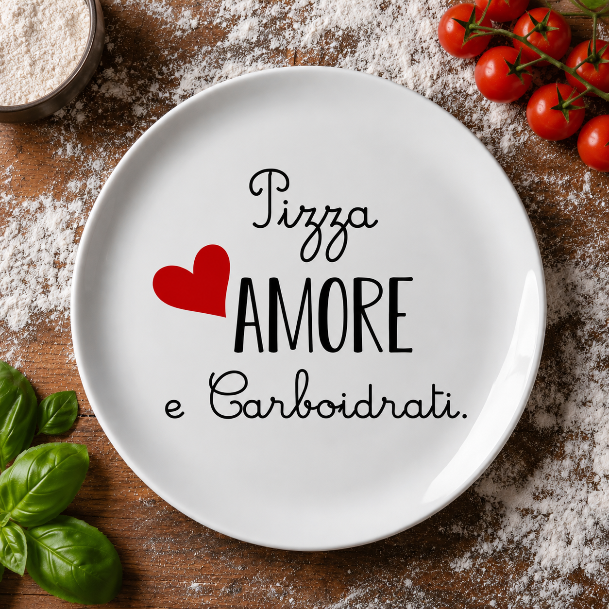 🍕 Set 3 Piatti Pizza con Frasi Divertenti – Idea Regalo Originale per Amanti della Pizza