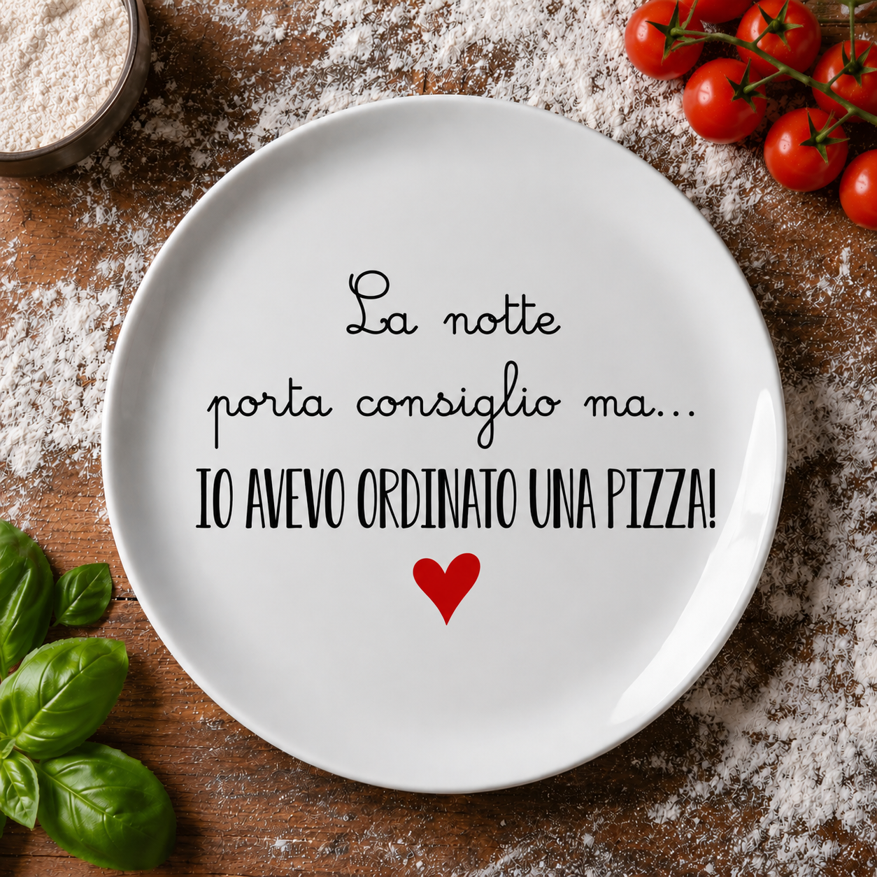 🍕 Set 3 Piatti Pizza con Frasi Divertenti – Idea Regalo Originale per Amanti della Pizza