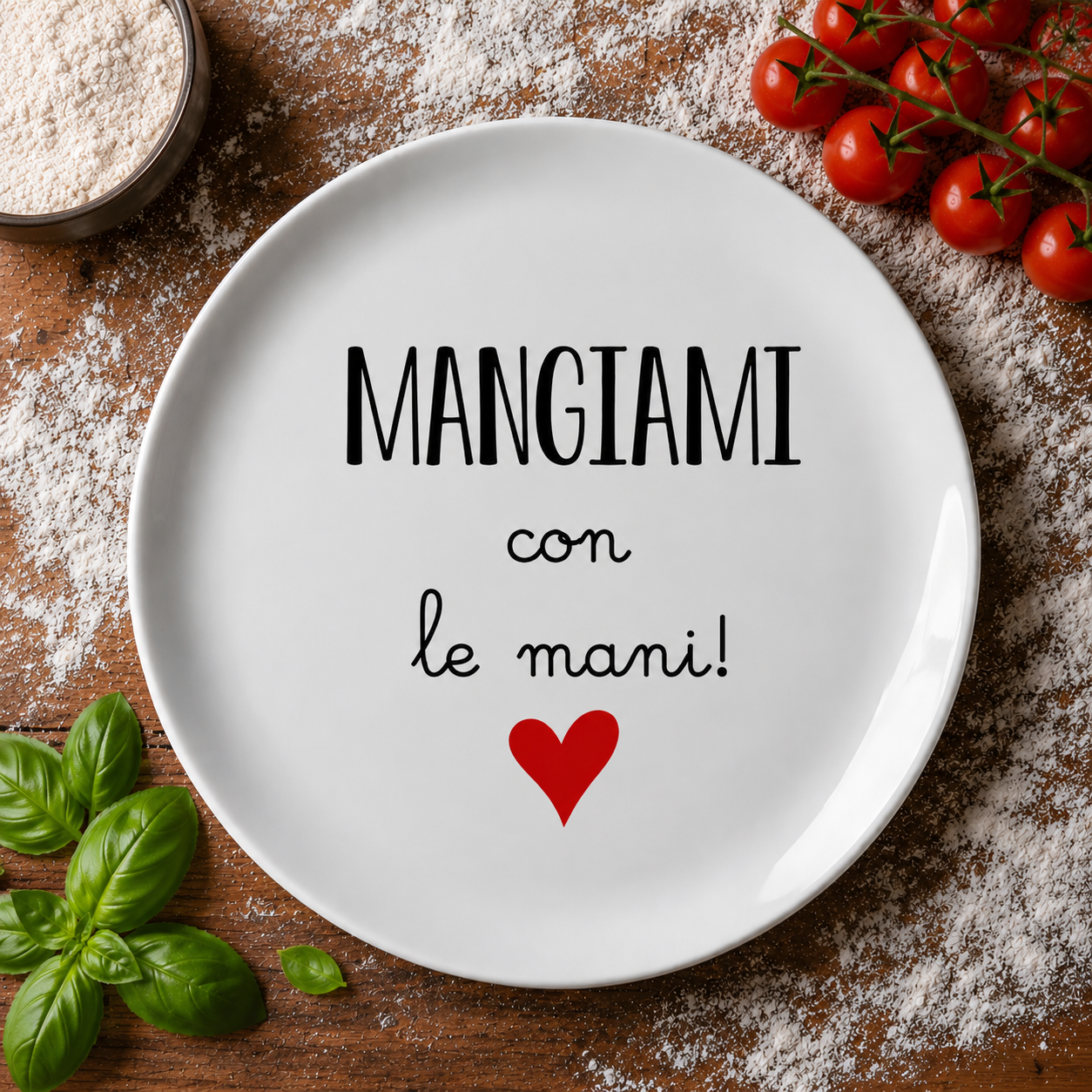 🍕 Set 3 Piatti Pizza con Frasi Divertenti – Idea Regalo Originale per Amanti della Pizza
