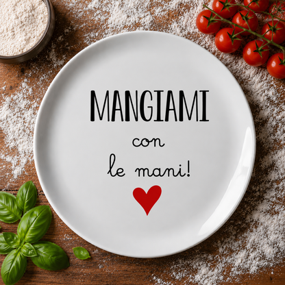 🍕 Set 3 Piatti Pizza con Frasi Divertenti – Idea Regalo Originale per Amanti della Pizza
