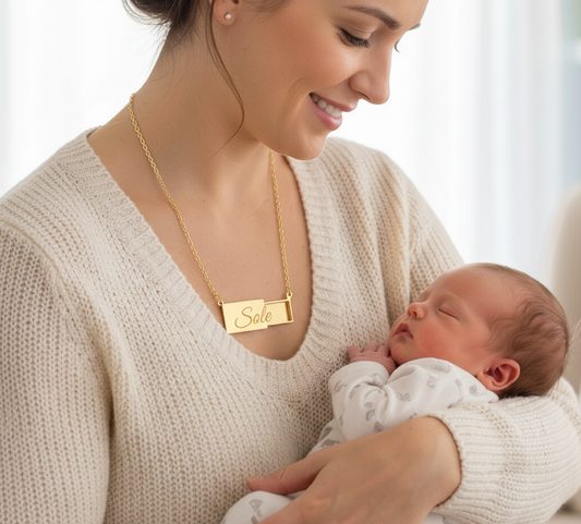 Collana “Lettera del Cuore” – Personalizzata con Nome, in Acciaio Inossidabile (con vano)