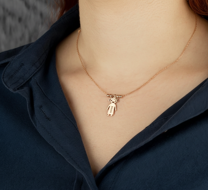 Collana Personalizzata con Ciondoli Charm Bambini  – Acciaio Inossidabile
