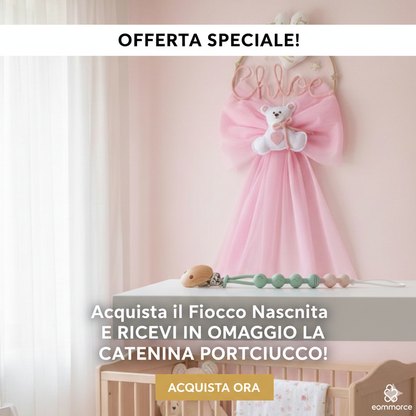 Fiocco Cerchio Personalizzato Tricotin versione Bear
