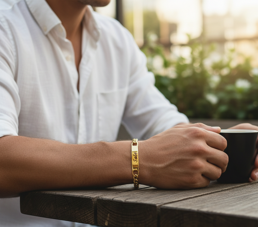 Bracciale Personalizzato in Acciaio Inossidabile Personalizzato – Catena Cubana Uomo