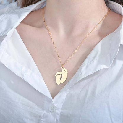Collana Piedini Personalizzata con Nome –Silver o Gold