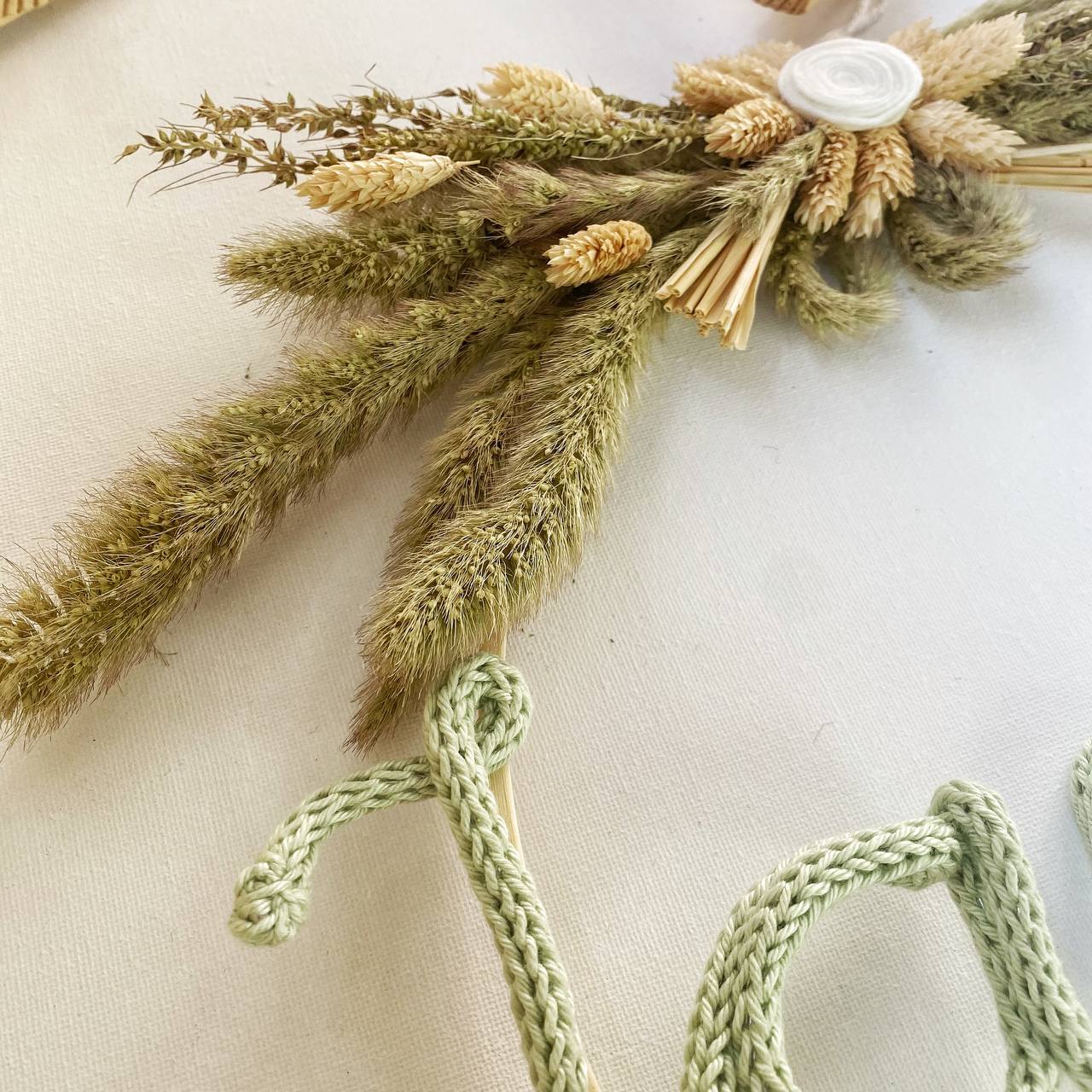 Fiocco Cerchio Personalizzato Tricotin con secco