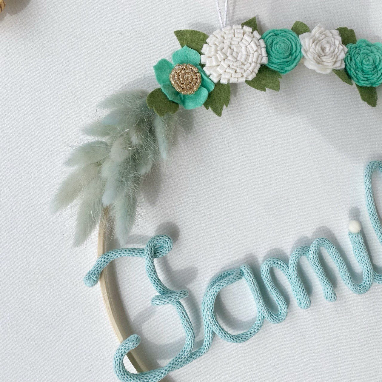 Fuoriporta Personalizzato scritta tricotin con cuori e nomi