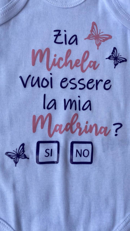 Body bébé personnalisé avec écriture - Short Sleeve ™ 