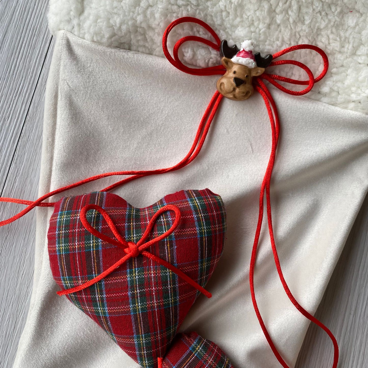 Calza Befana Personalizzata risvolto pellicciotto