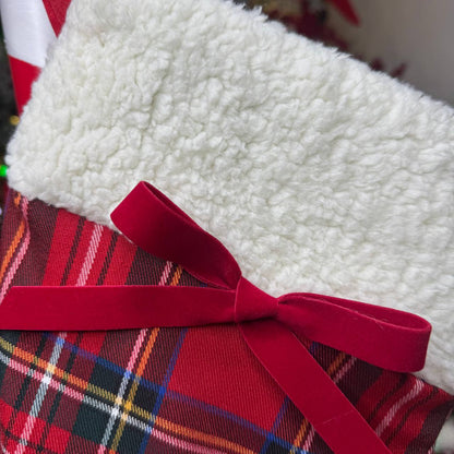 Calza Befana Personalizzata risvolto pellicciotto