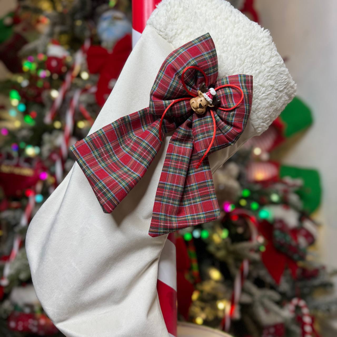 Calza Befana Personalizzata risvolto pellicciotto