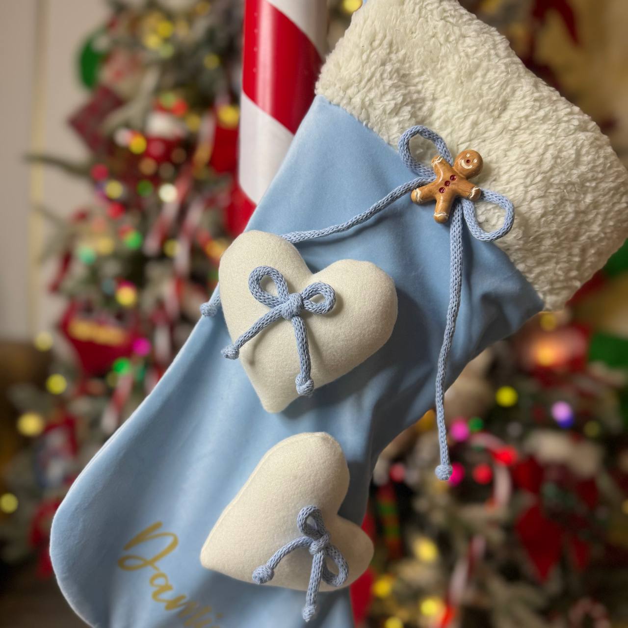 Calza Befana Personalizzata risvolto pellicciotto
