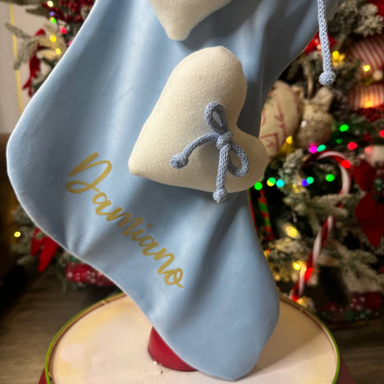 Calza Befana Personalizzata risvolto pellicciotto