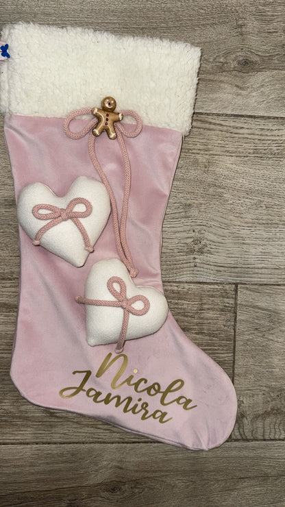 Calza Befana Personalizzata risvolto pellicciotto