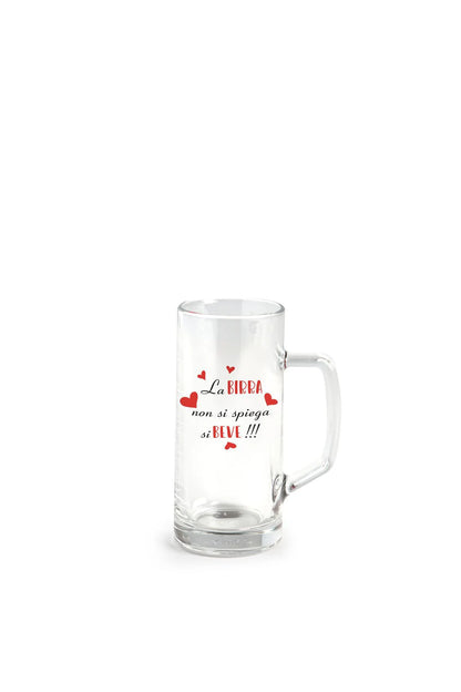 Boccale da Birra Personalizzato varie frasi divertenti – 0,4L con Manico
