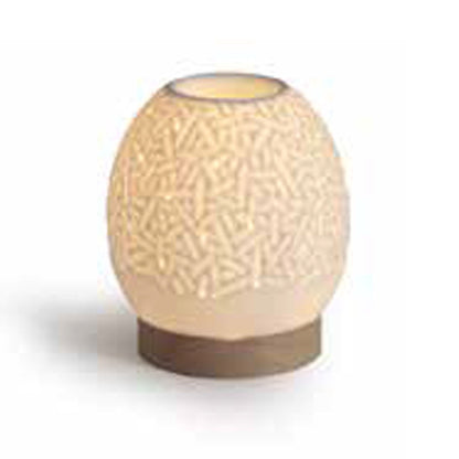 Lampada Profumatore in Ceramica con Luce LED – Diffusore di Fragranze Elegante per Casa(profumo non incluso)