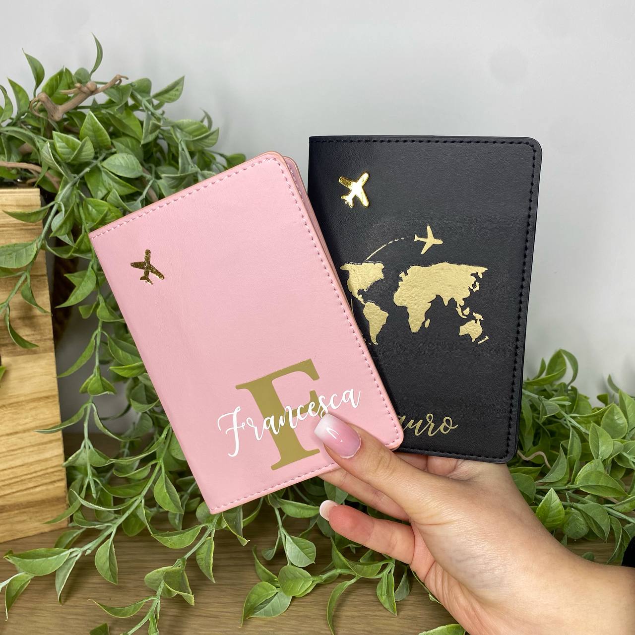 Portapassaporto SimilPelle Personalizzato con scritta e grafica