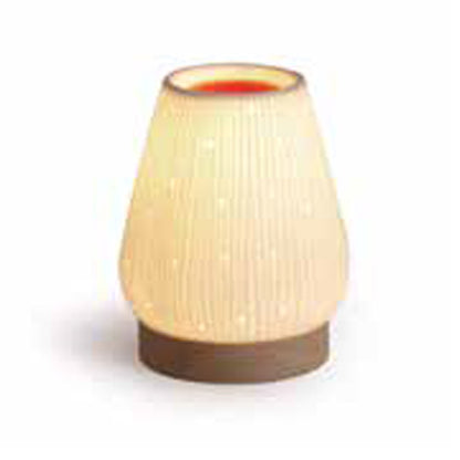Lampada Profumatore in Ceramica con Luce LED – Diffusore di Fragranze Elegante per Casa(profumo non incluso)