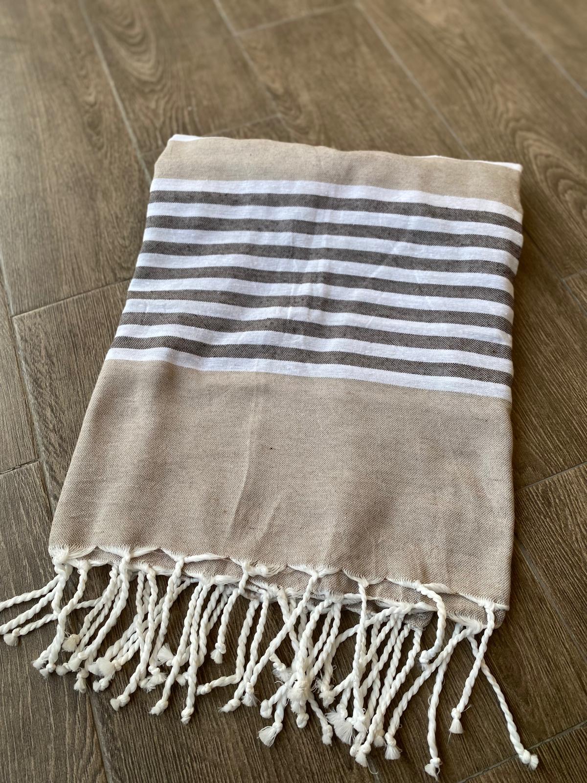 Serviette de plage en coton personnalisée 