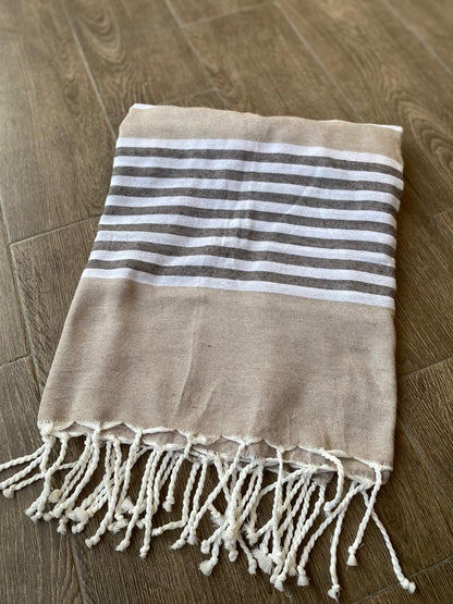 Serviette de plage en coton personnalisée 