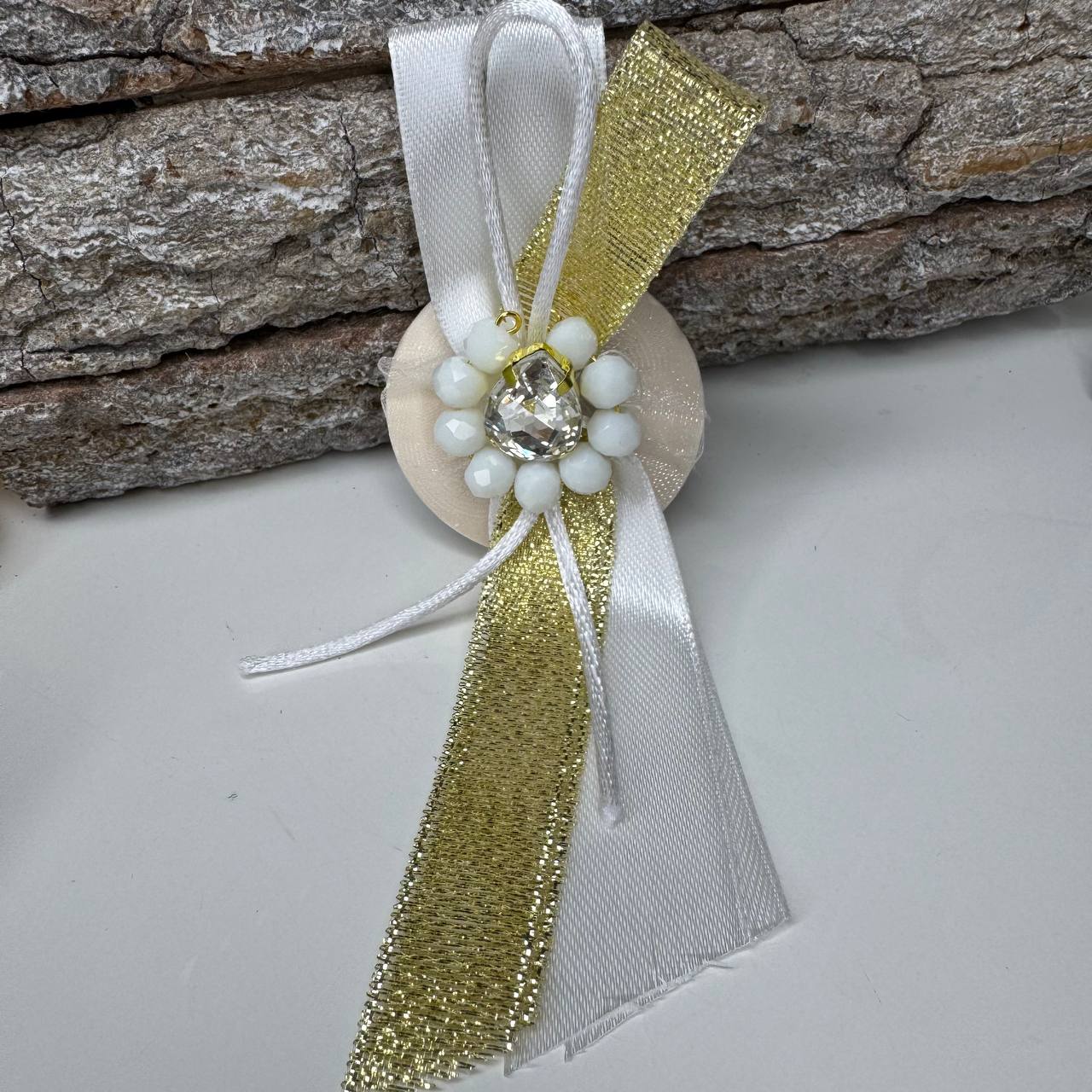 Saponetta Segnaposto "Carezza di Seta" – Bomboniera Artigianale Profumata e Decorata