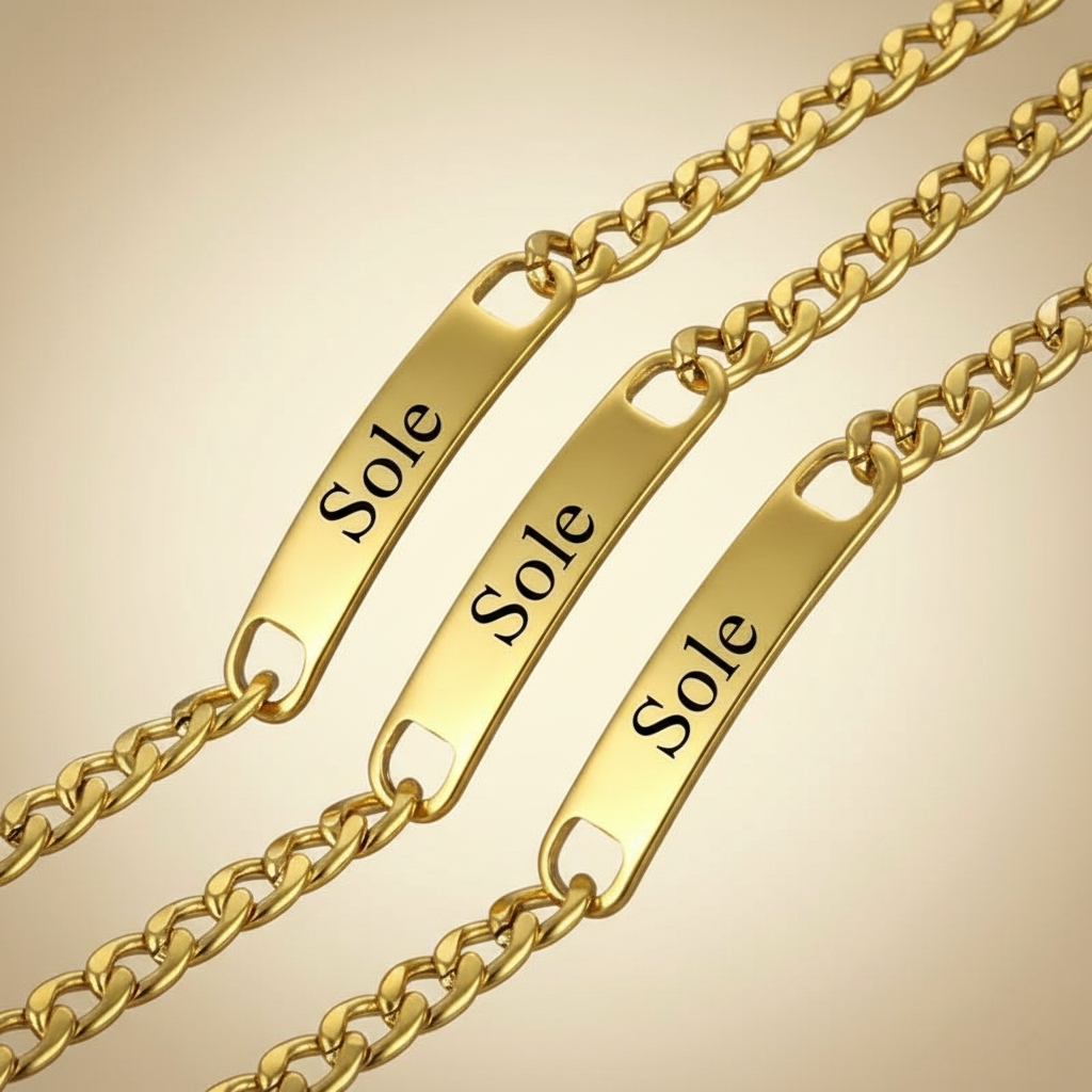 Bracciale Personalizzato in Acciaio Inossidabile Personalizzato – Catena Cubana Uomo