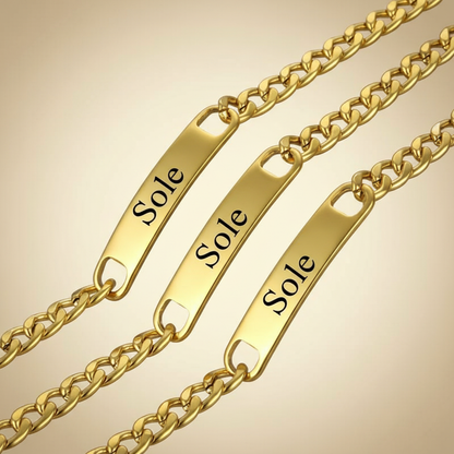 Bracciale Personalizzato in Acciaio Inossidabile Personalizzato – Catena Cubana Uomo