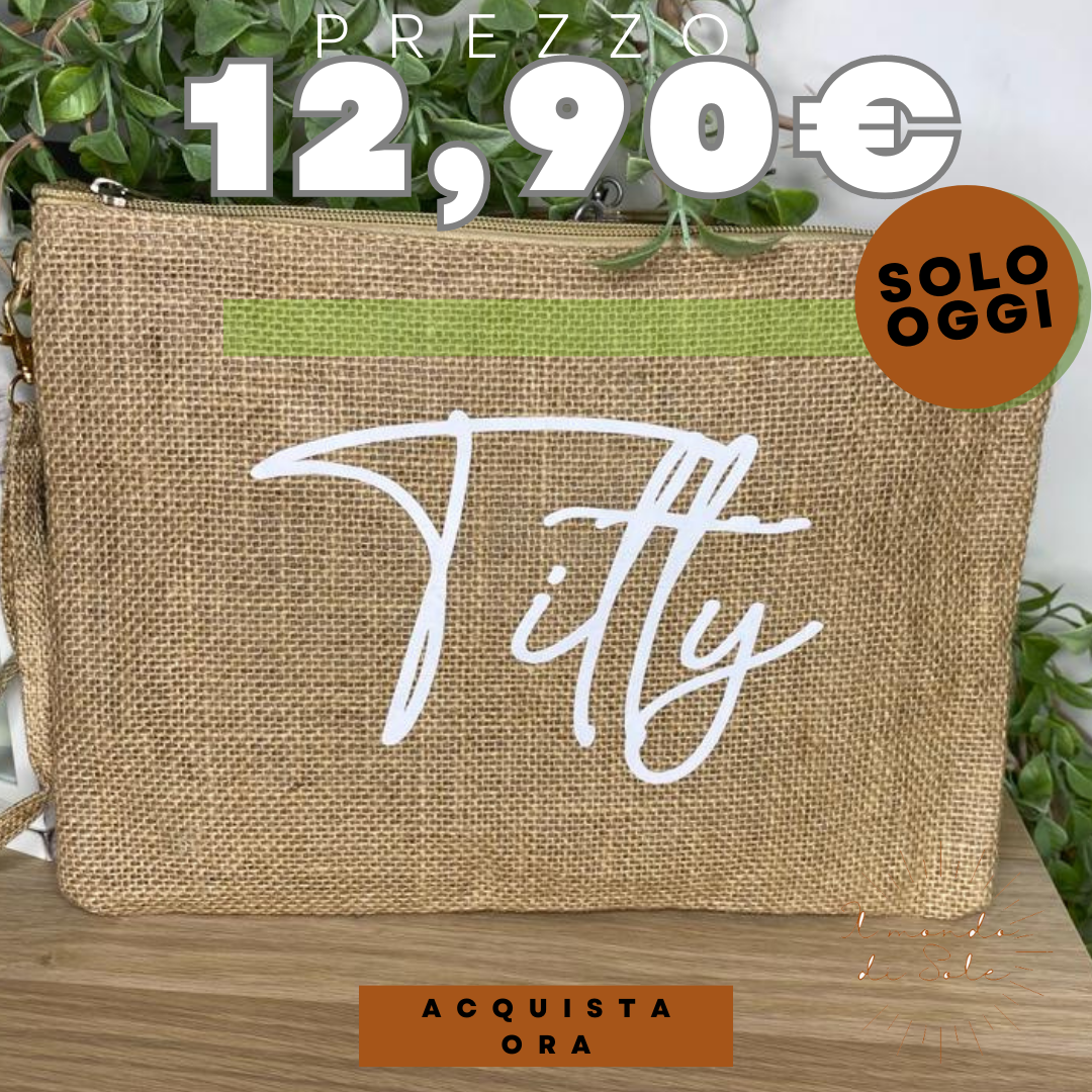 Pochette Juta Personalizzata