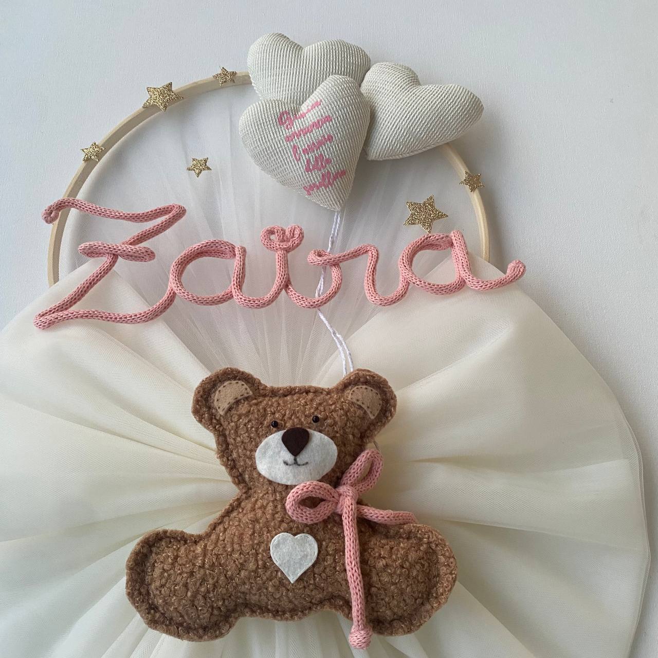 Fiocco Cerchio Personalizzato Tricotin versione Bear